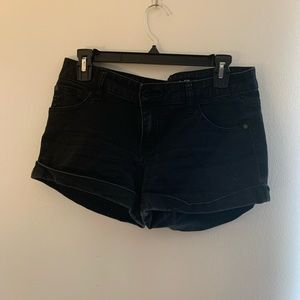 Black Mini Jean Shorts Size 11